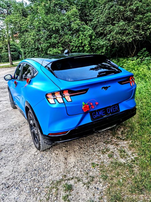 Auto do ślubu, na wyjątkową okazję... Pomarańczowy...Niebieski Mustang