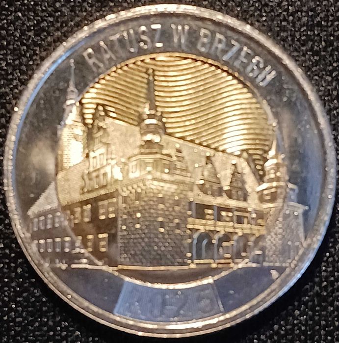 5 złotych Okolicznościowe Ratusz w Brzegu 2025 r - mennicze