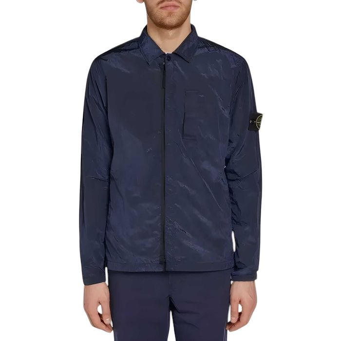 Сорочка STONE ISLAND 10844 Nylon Metal Colour Weft Navy