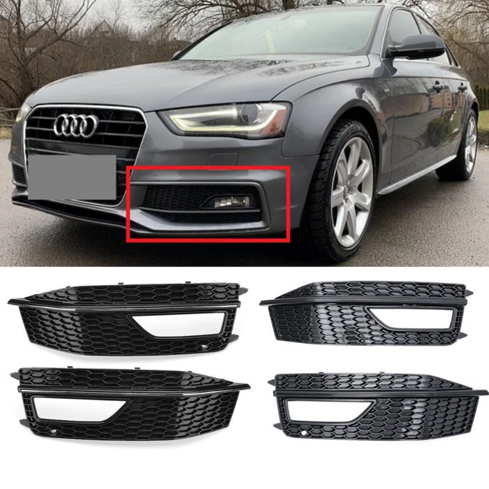 Решетка audi a4 b8 sline s-line решітка бампера ауді Ауди А4 б8 фара