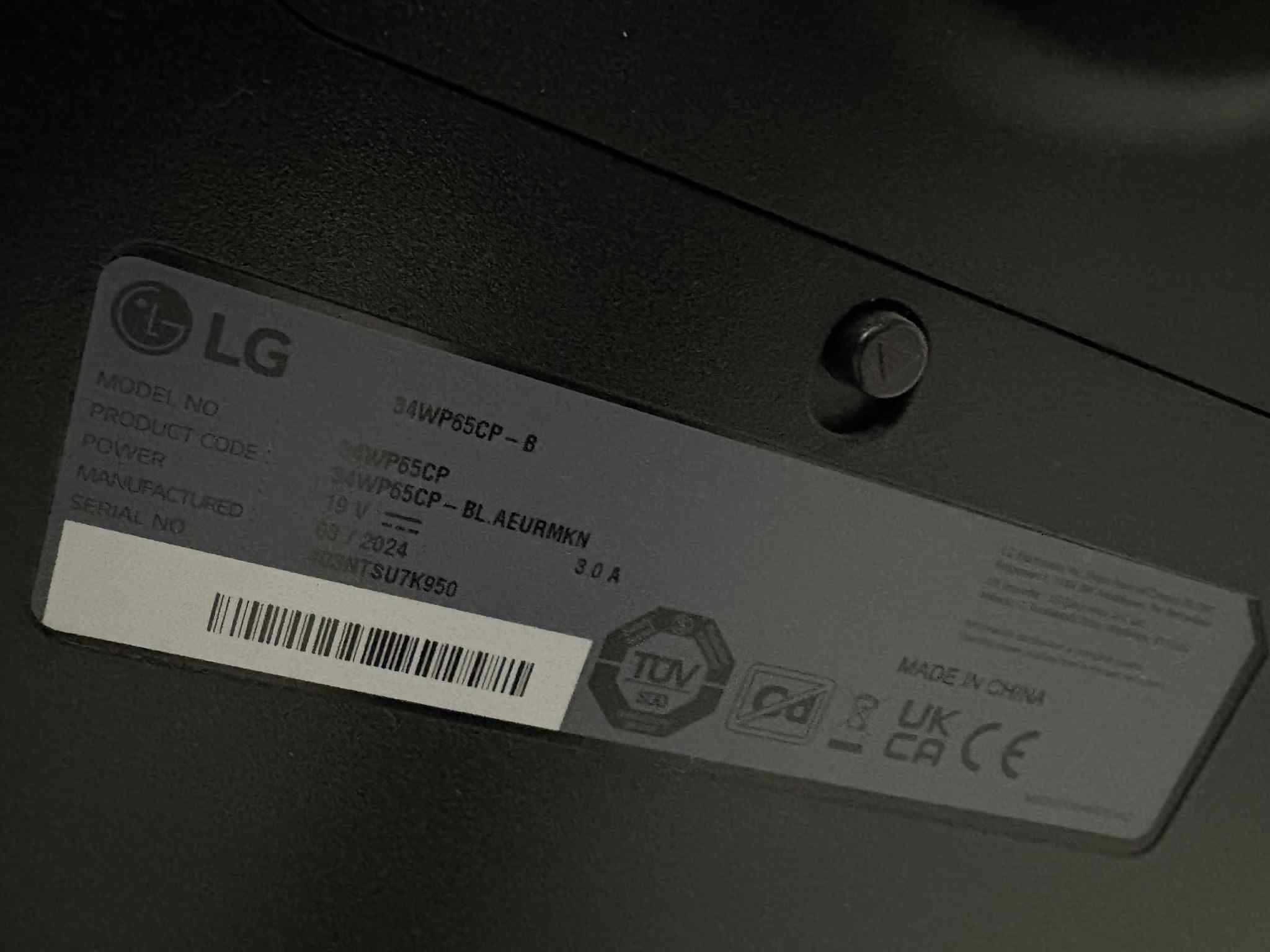Monitor LG UltraWide 34”  160Hz, 1ms, Curved, QHD gaming