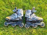 rolki dziecięce, regulowane, produkcji ROLLERBLADE BOA, rozmiar 29-34