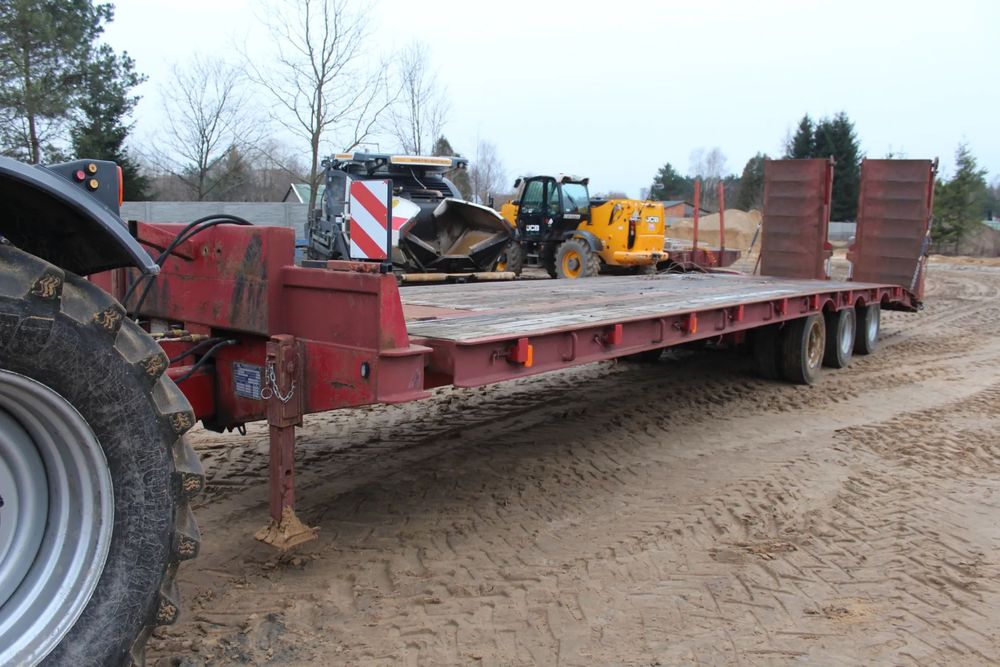 24 TONY | NISKOPODWOZIE | 3 OSIE  | DŁUGA  Abel przyczepa 3 osiowa, poduszka, hydraulika, długi najazd