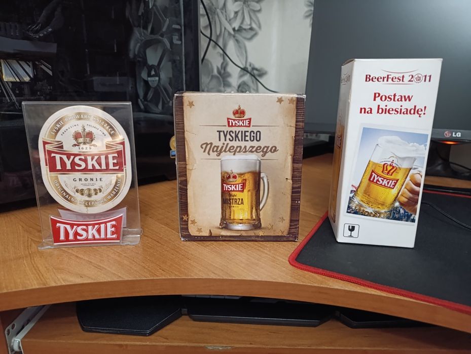 Zestaw tyskiego  kufel+szklanka