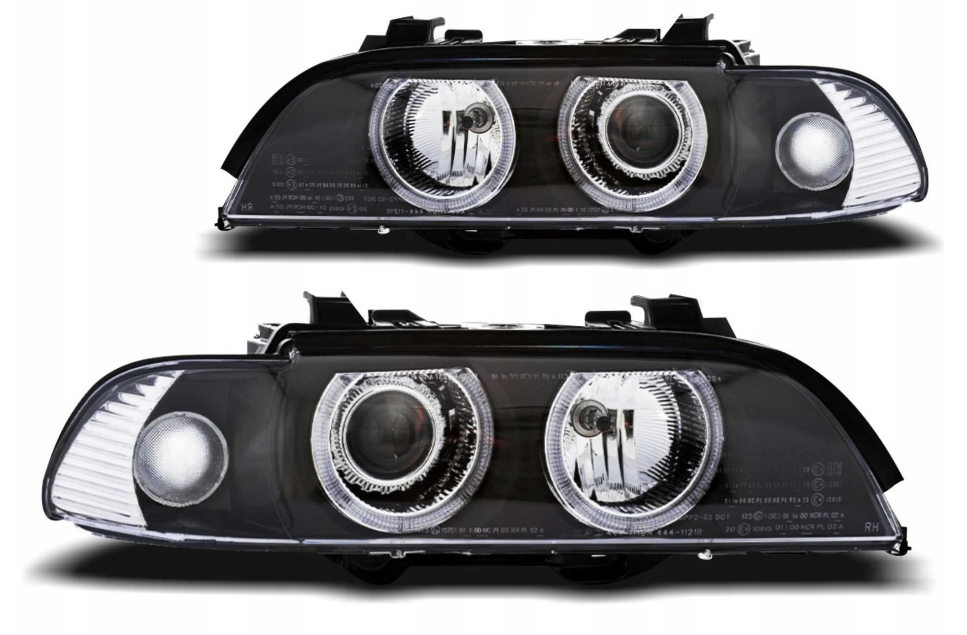 Передні Фари BMW E39 95-03R RINGI XENON D2S/H7 BLACK DEPO компл