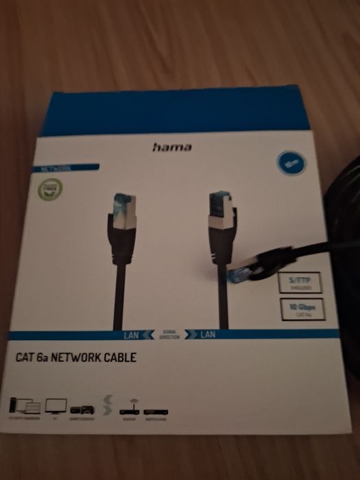 HAMA CAT6a network cable 10gbps 20 metros