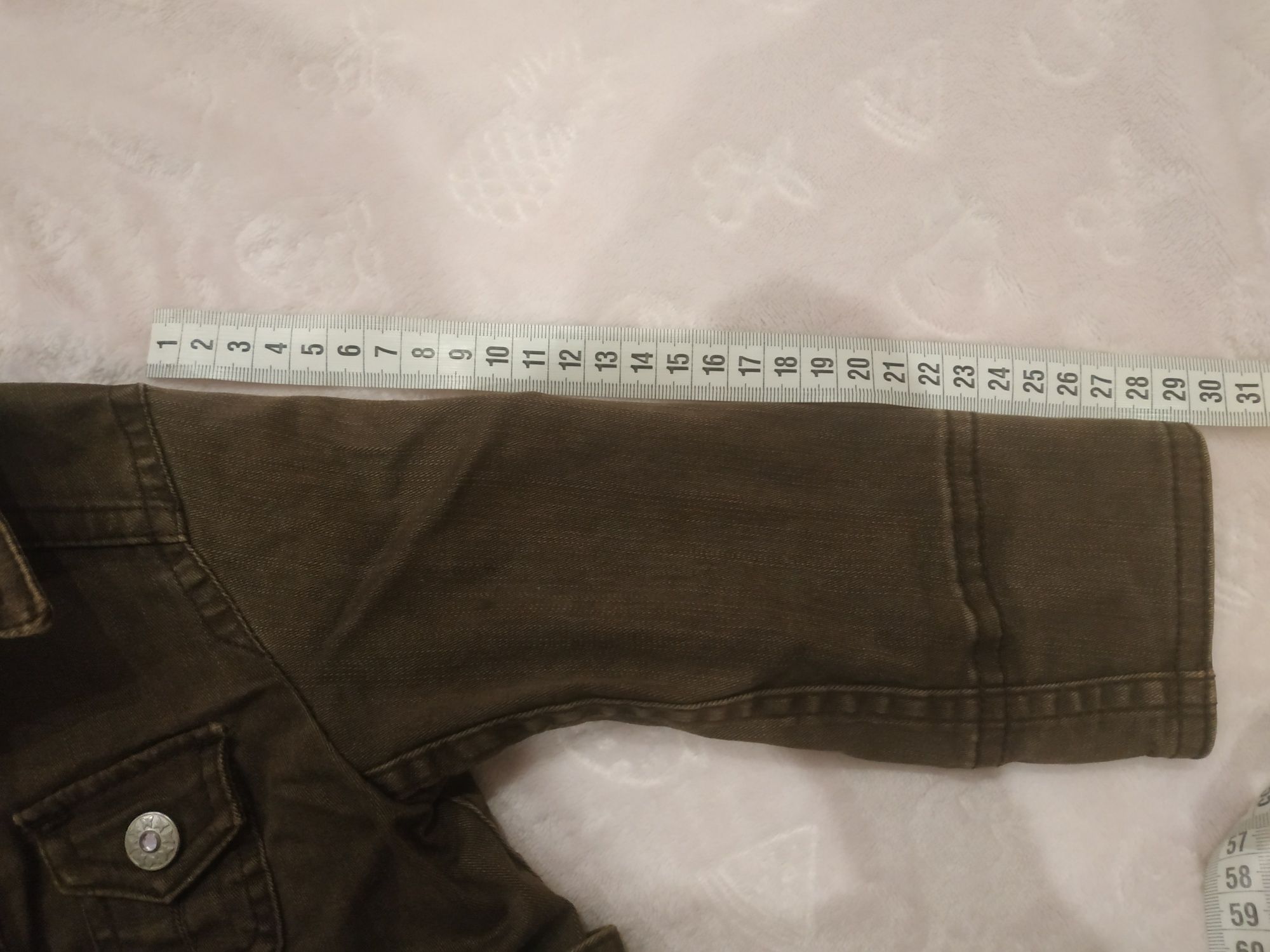 Jeansowy płaszczyk, kurteczka H&M r. 86