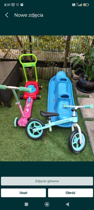 Zabawki ogrodowe całość