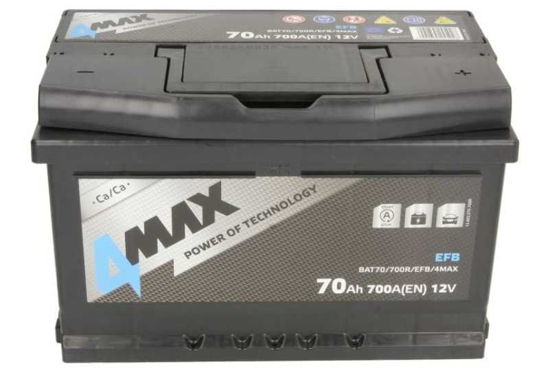 Akumulator JENOX 4MAX EFB 12v 70ah 700a P+ Radom,  Wysyłka free