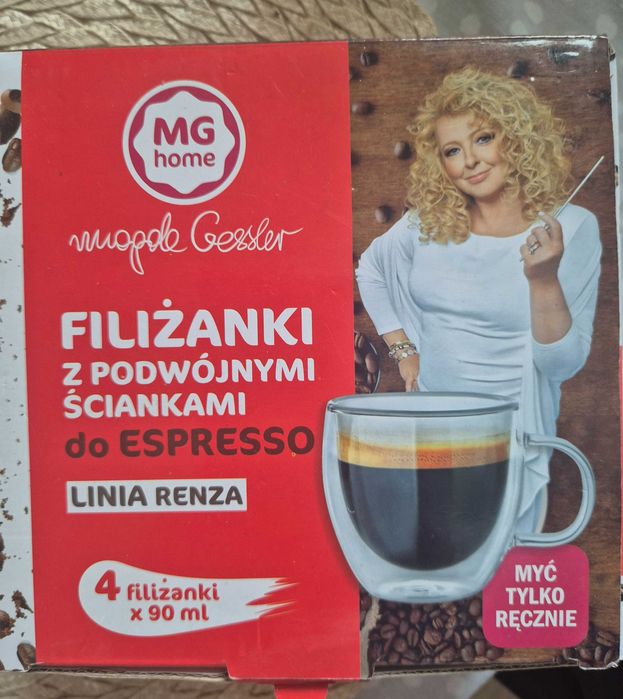 Filiżanki z podwójnymi ściankami do espresso MG home