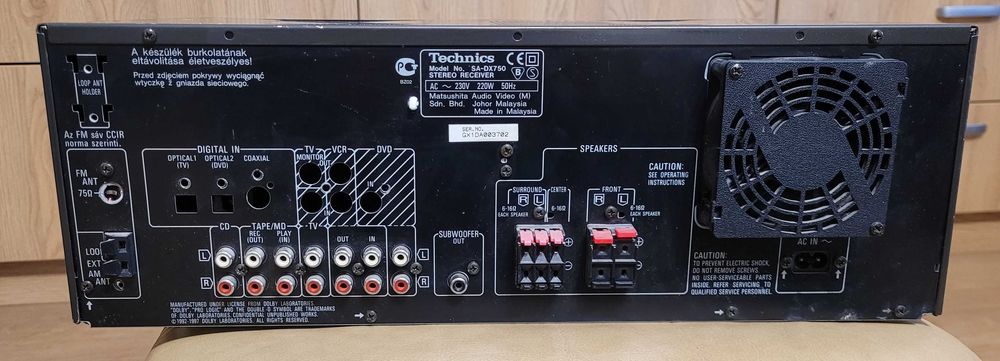 Technics SA-DX750 amplituner niekompletny uszkodzony