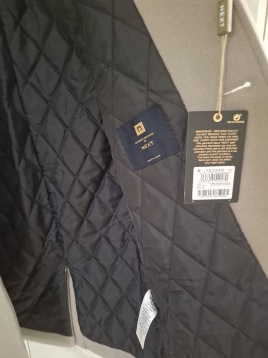 Nowy z metką elegancki plaszcz zimowy chłopięcy Next rozmiar 158