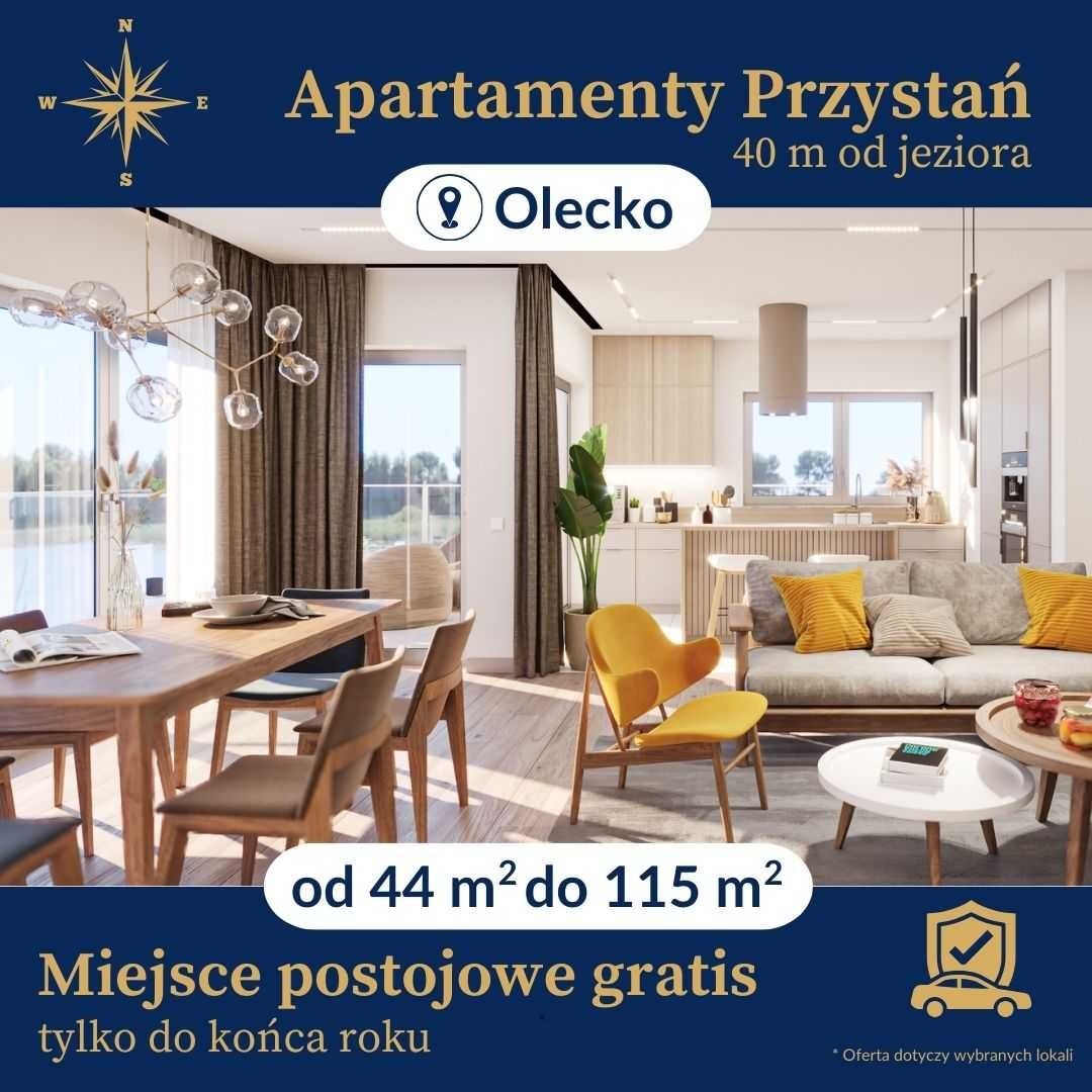 Z widokiem na jezioro | 2 pokoje, 2 piętro | 44,44m2 | Nowe!