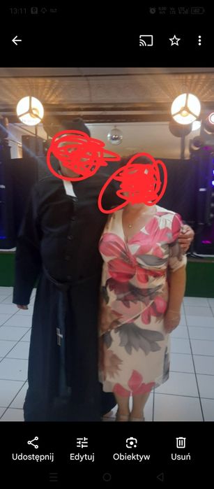 Sukienka roz 46 polski producent ubrana raz