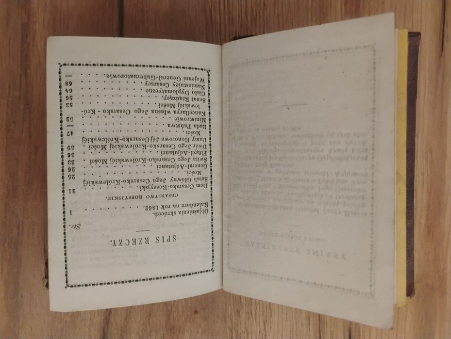 Skład administracji Polskiej 1862