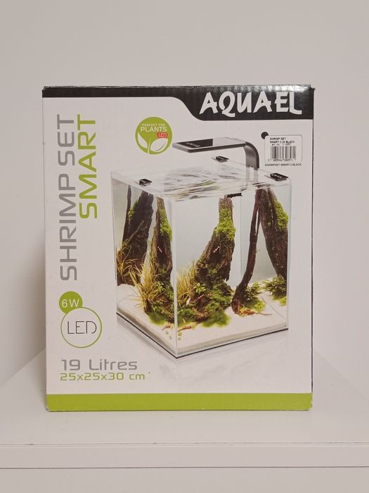 Zestaw aquael akwarium krewetkarium kostka 19l