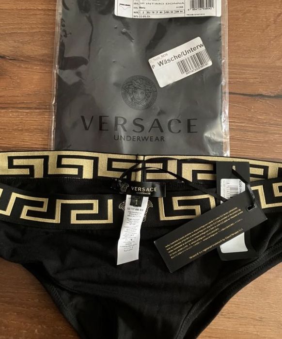 Majtki Versace figi czarne s/m