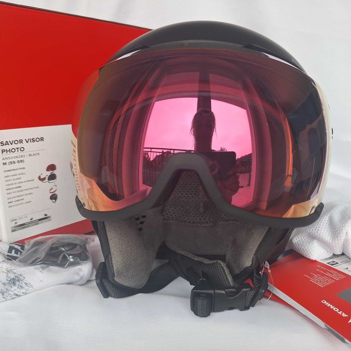 Kask narciarski Atomic Savor Visor Photo Black M 55-59cm S1-3