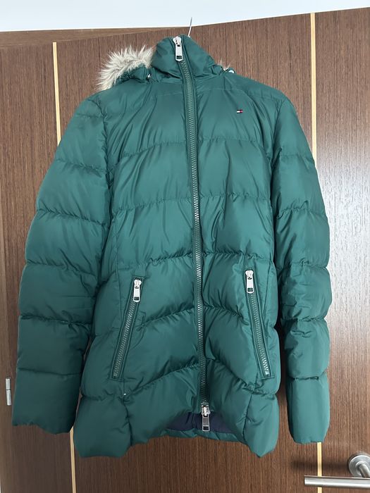 Zielona kurtka puchowa Tommy Hilfinger M