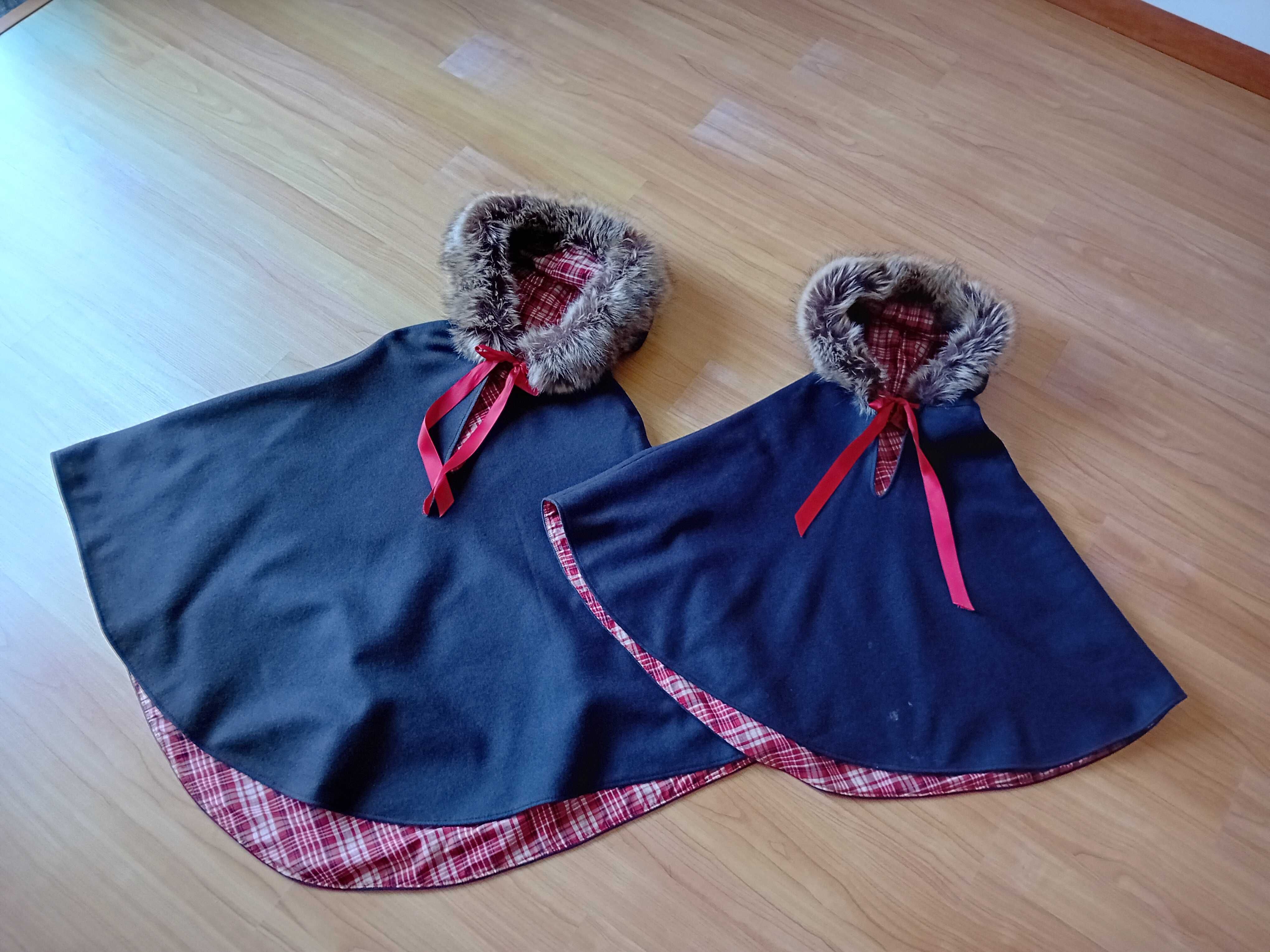 Poncho para mãe & filha.