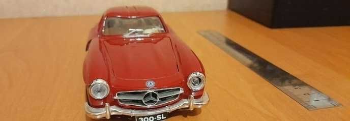 MERCEDES-BENZ 300 SL (1954) (червоний з сріблястим, 1:24)