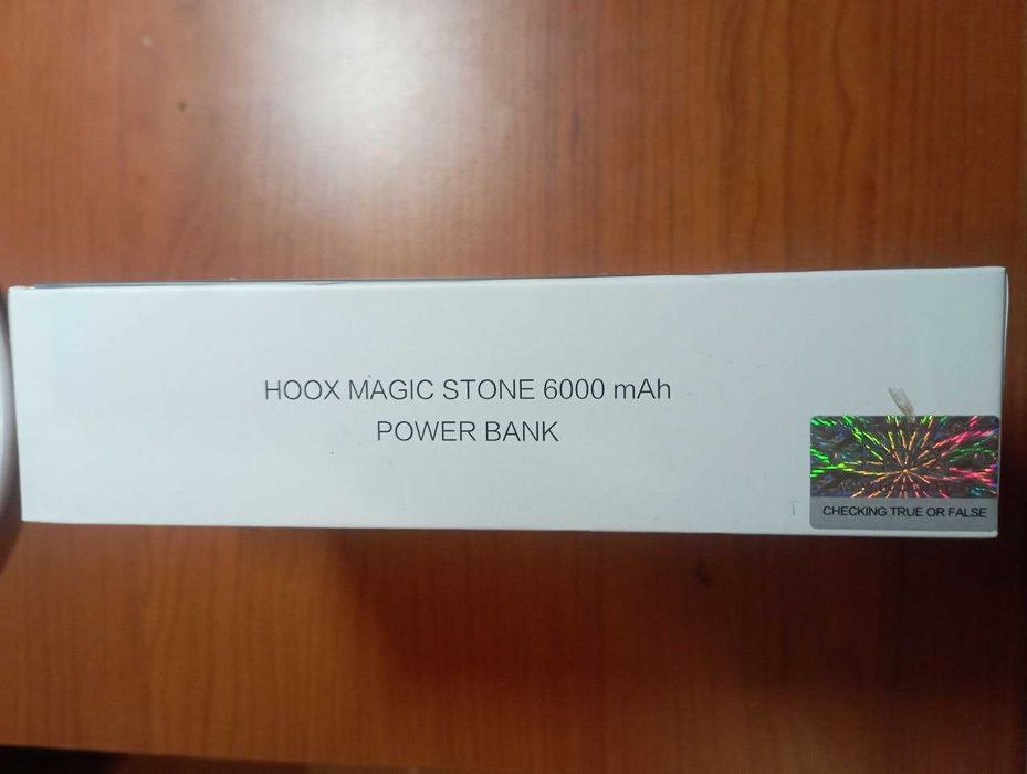Повербанк HOOX MAGIC STONE 6000 mAh, новий, в упаковці, 2 кольори