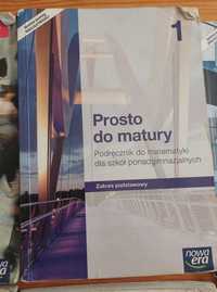 Prosto do matury 1. Podręcznik do matematyki.