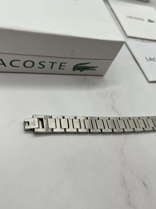 Bransoleta Meska Lacoste Metropole Nowa Srebrna