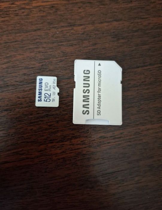 Карта памяті Samsung EVO Plus 512 GB microSDXC (мікро‑SD + SD‑адаптер