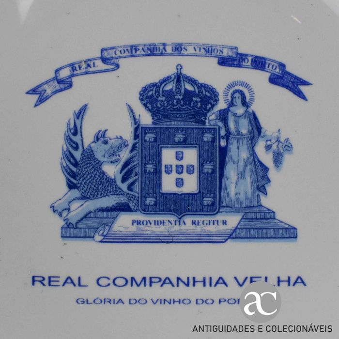 Cinzeiro Real Companhia Velha em Porcelana