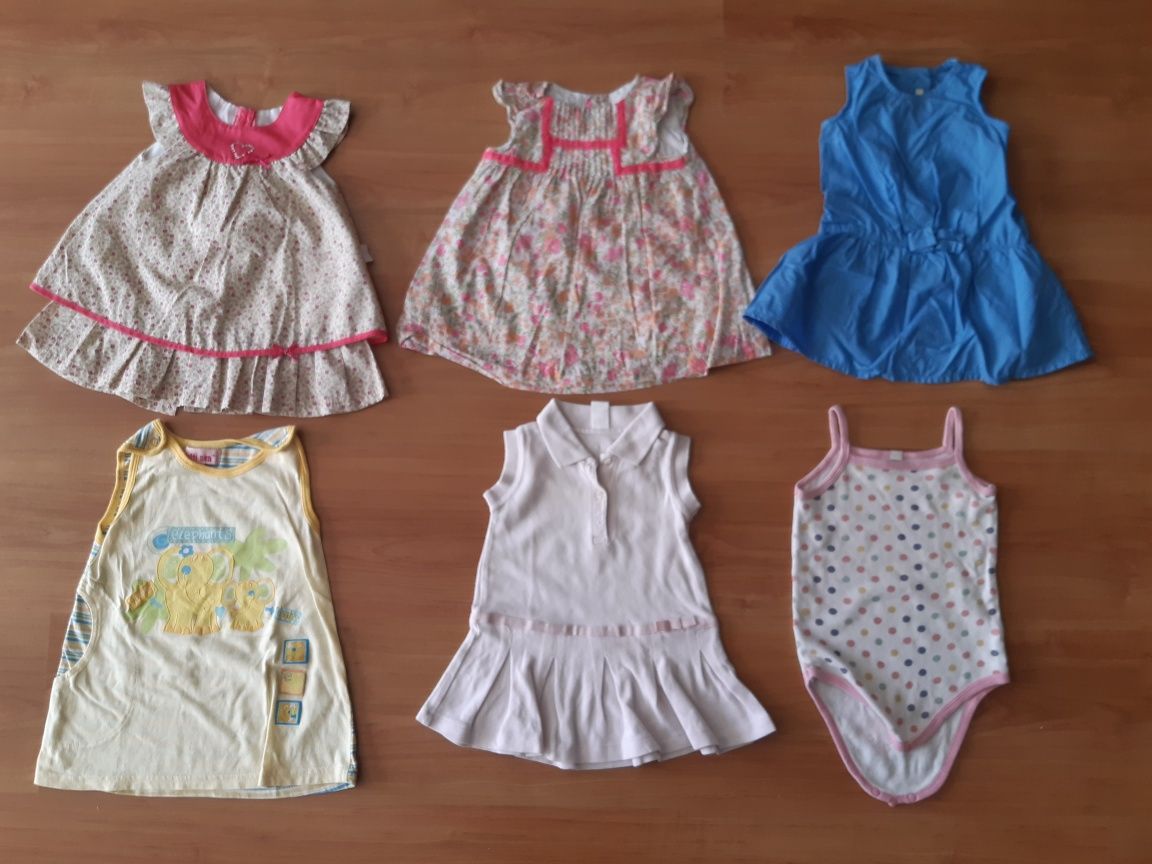 Roupa de Bebé Menina de Verão - 6 meses (6 peças)