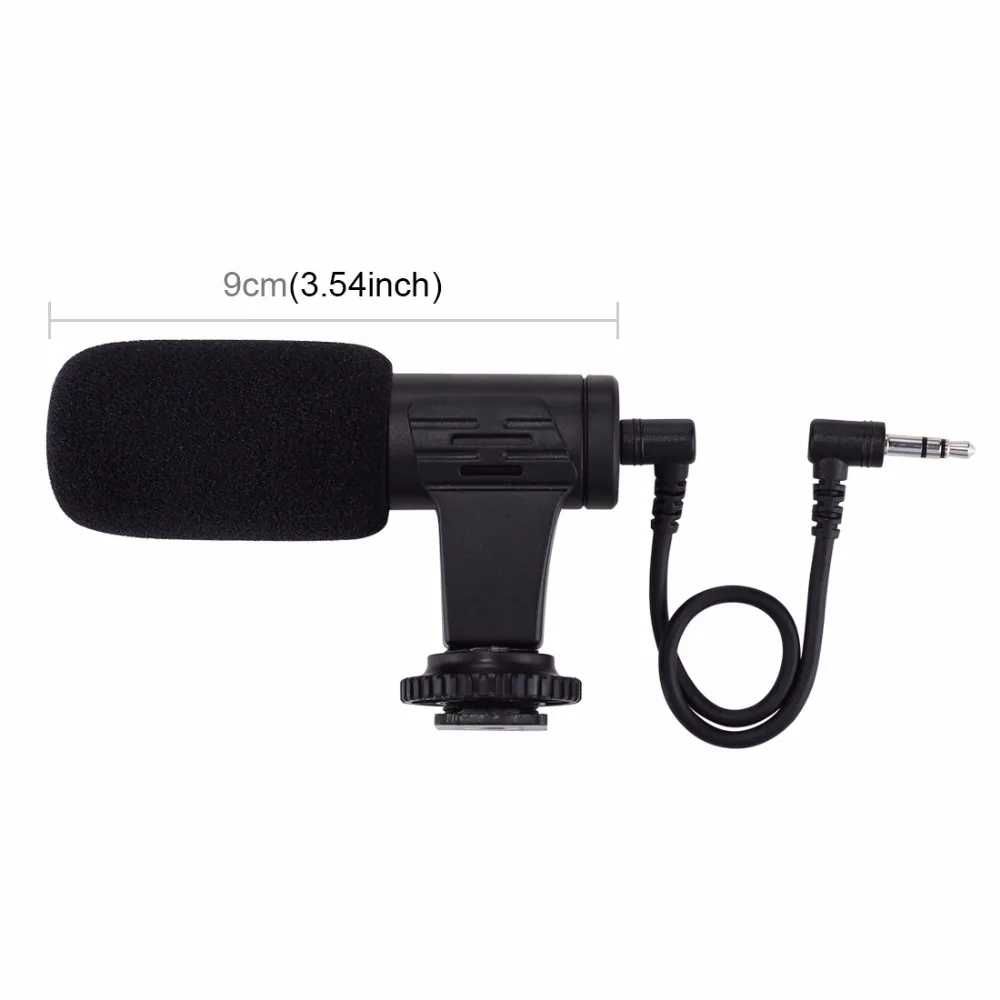 Конденсаторний мікрофон PULUZ 3,5 мм для DSLR, DV-камер та смартфонів