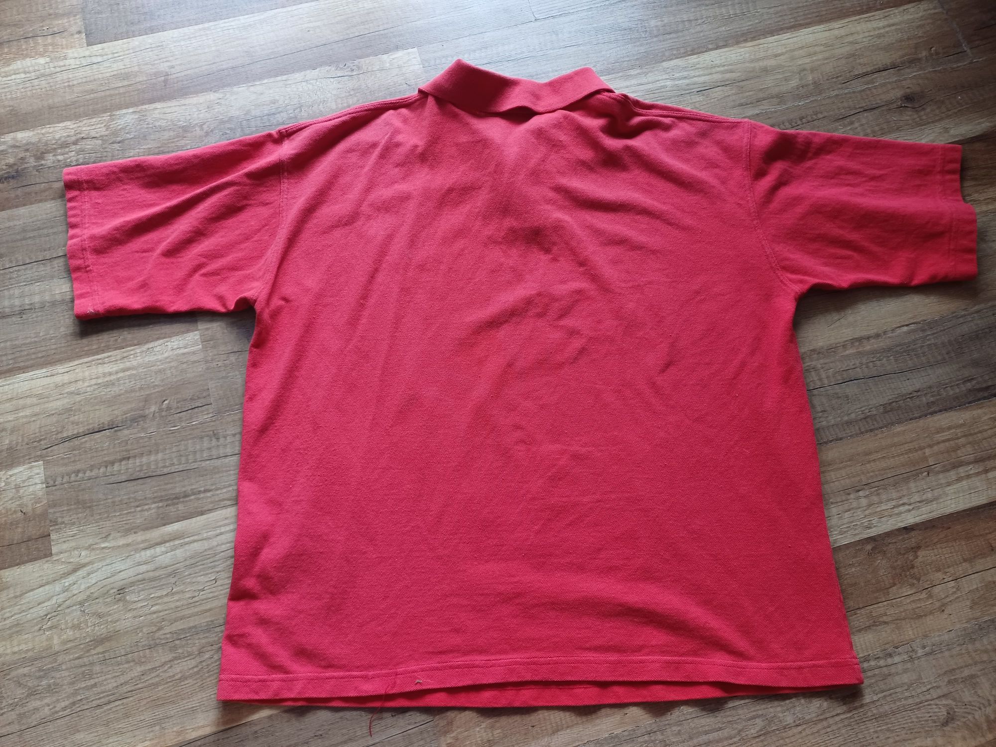 Lacoste koszulka polo L XL czerwona męska t shirt