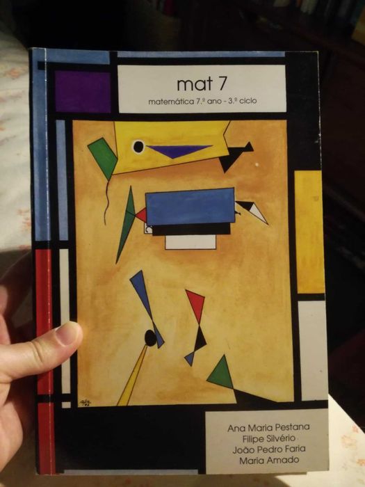Diversos livros de Matemática 7.º ano