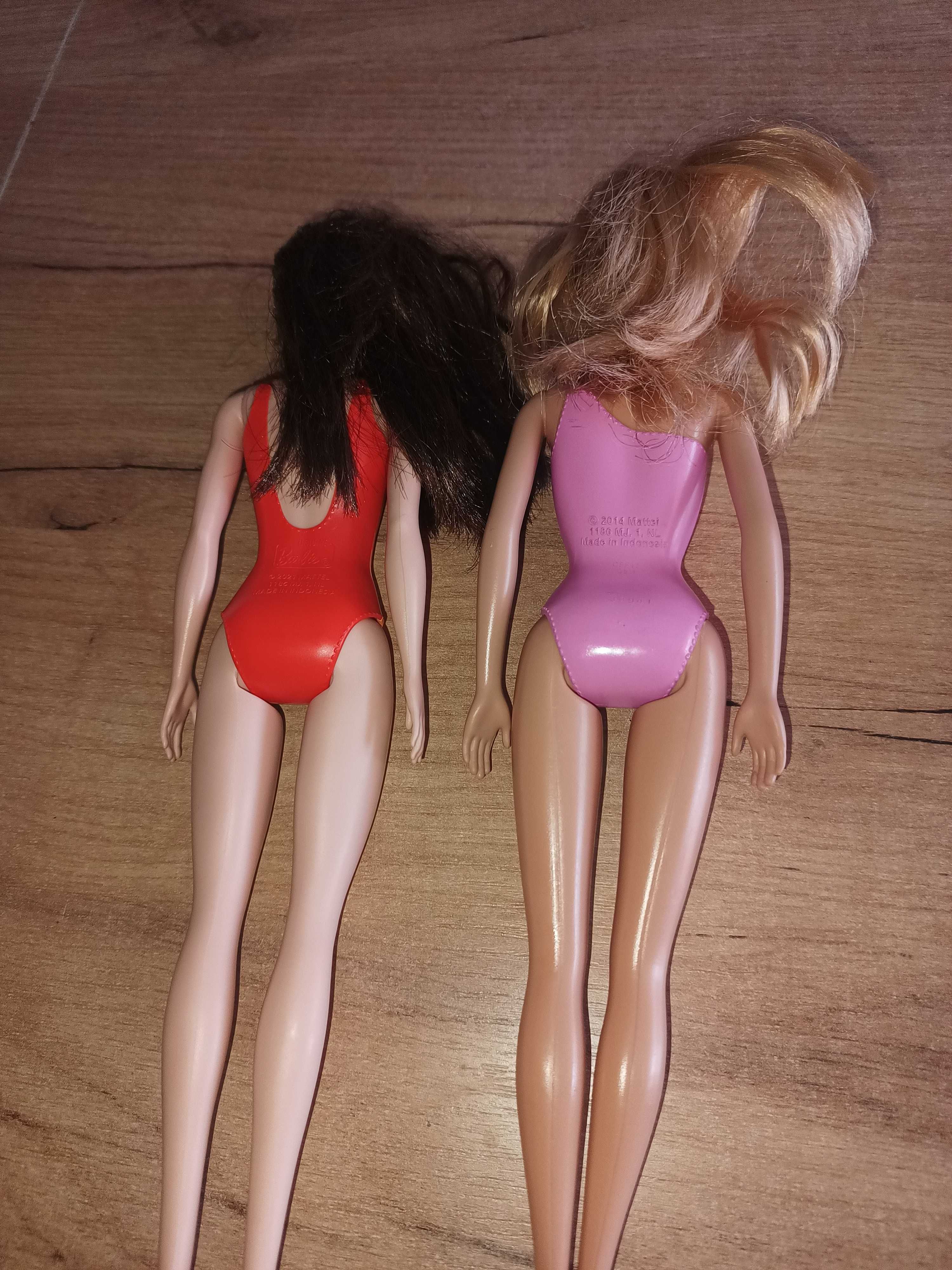 2 orginalne lalki barbie w strojach kąpielowych