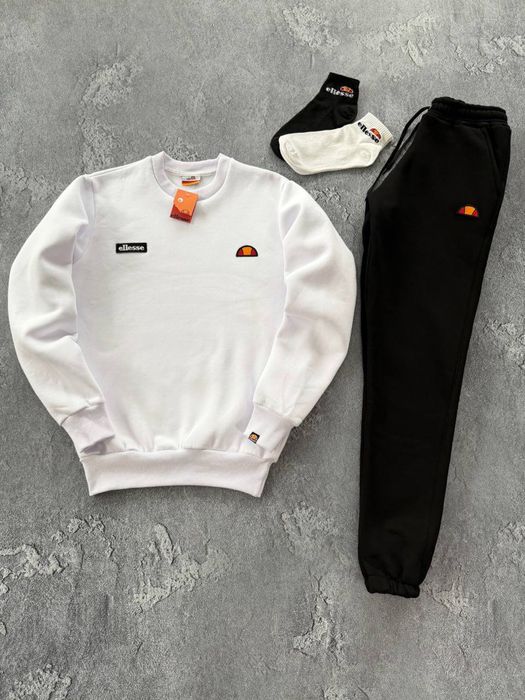 Чоловічий зимній спортивний костюм еліс на флісі Ellesse + шкарпетки!