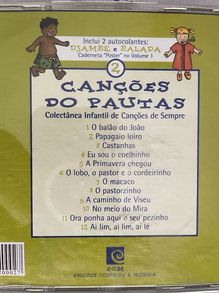 CDs de musica popular portuguesa para crianças