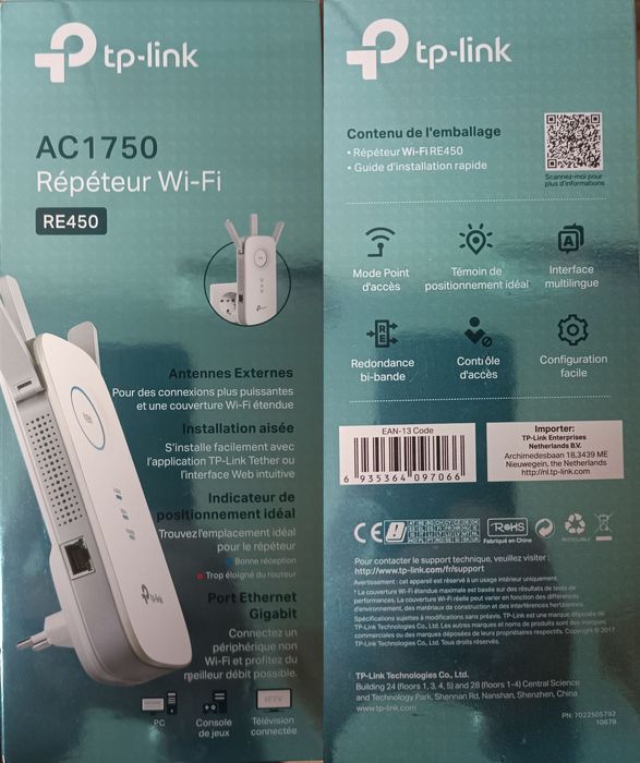 Repetidor Wi-fi TP Link RE450