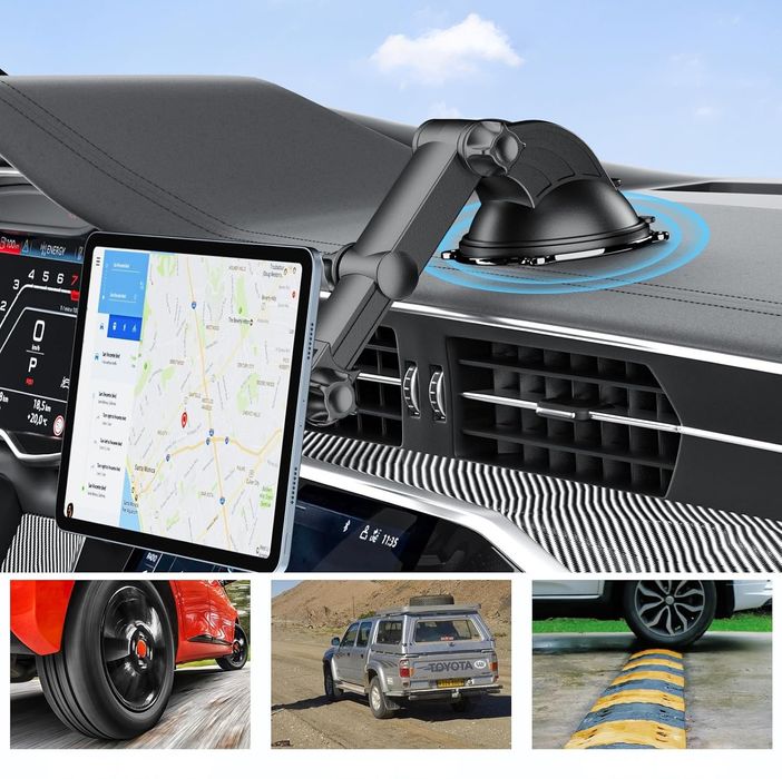 Uniwersalny Magnetyczny Uchwyt Samochodowy na Tablet Smartfon 4-10cali