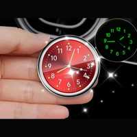 Zegarek Samochodowy Dekoracyjny QUARTZ Analog Czerwony Red PL