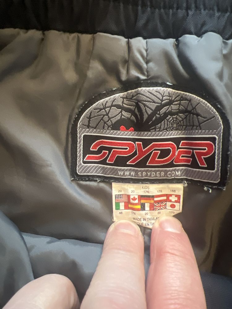 Spodnie narciarskie Spyder juniorskie 176 cm