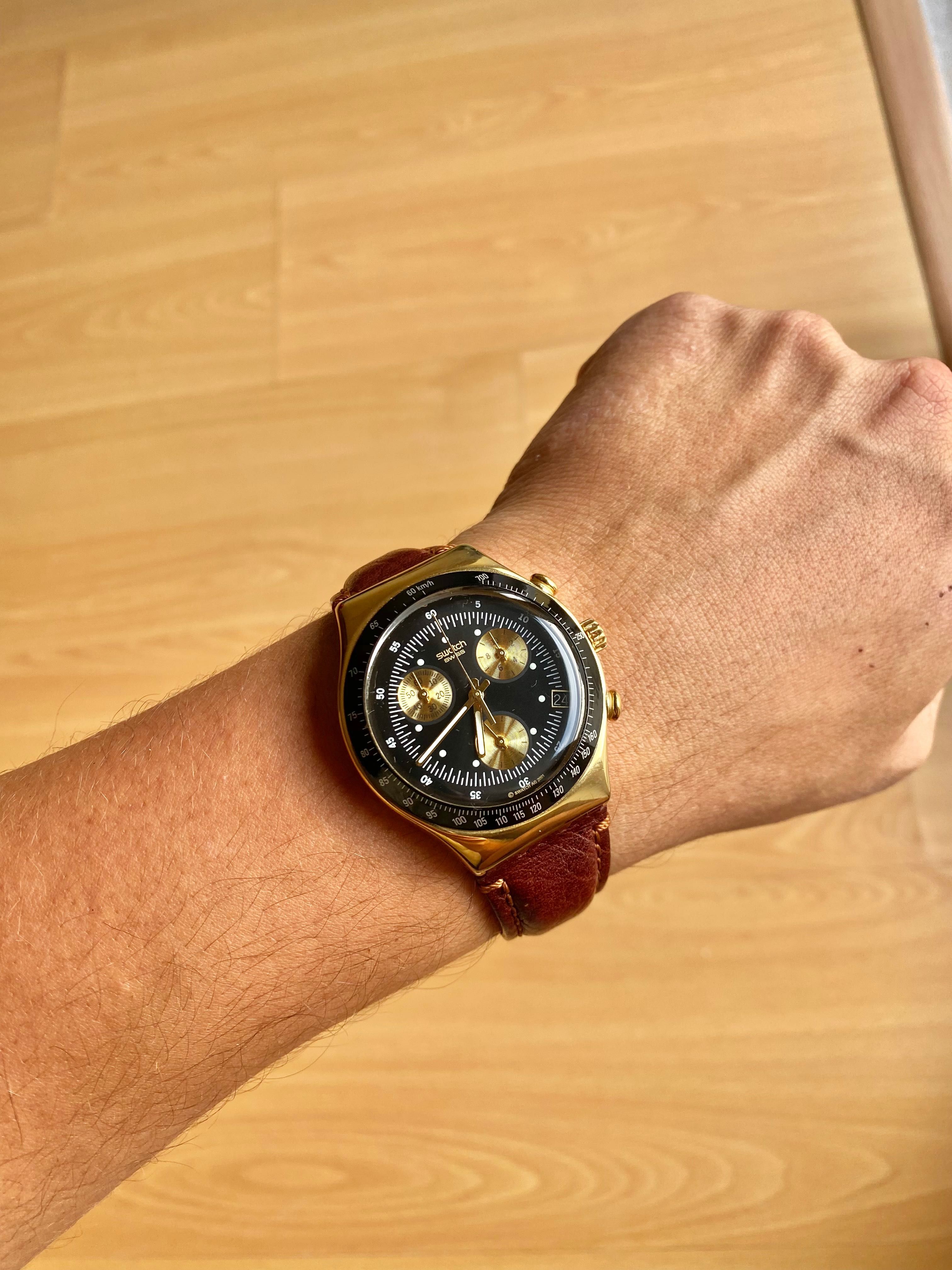 Swatch Irony Chrono GOLDFINGER YCG401 - 007 James Bond