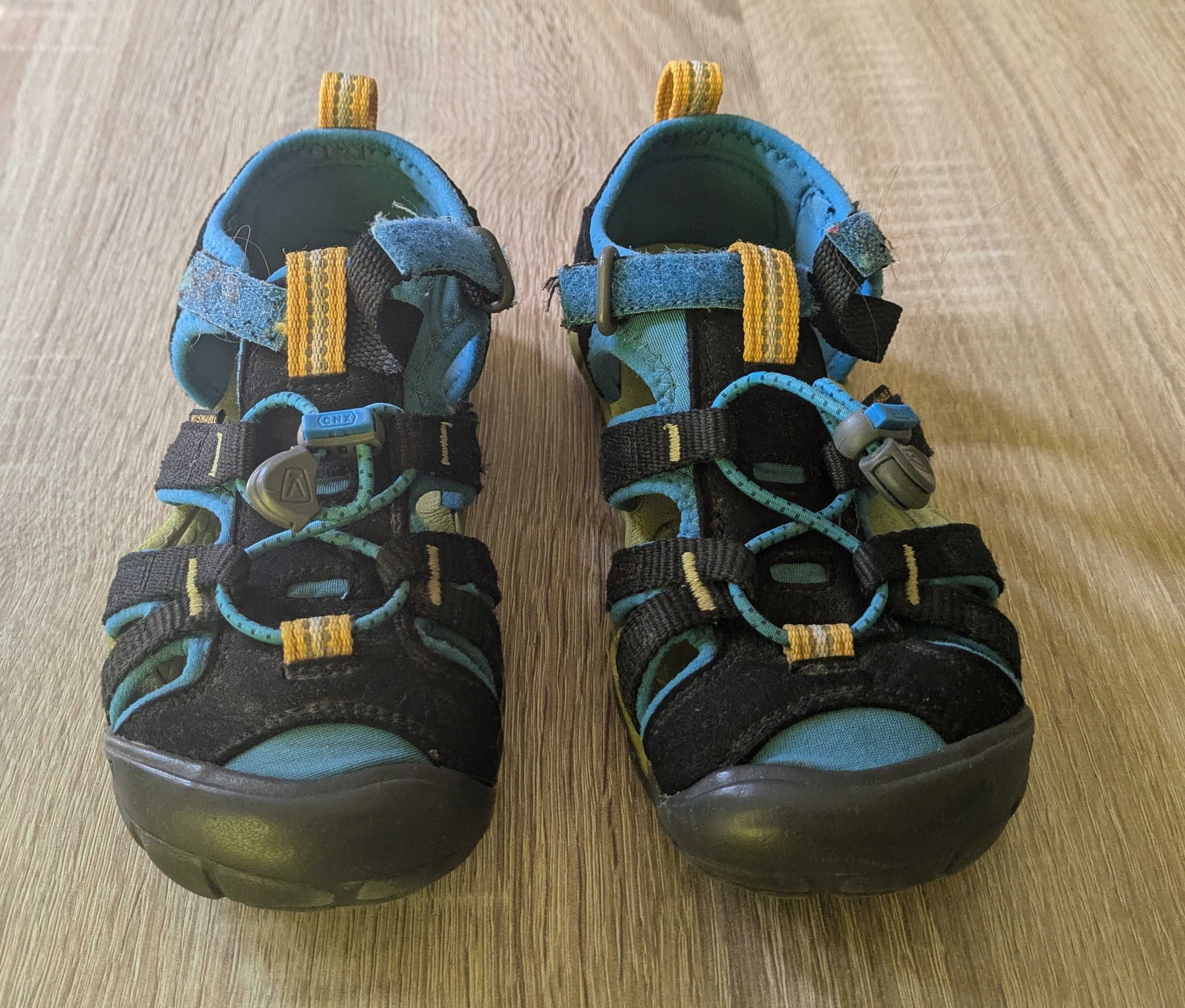 Sandały dziecięce KEEN Seacamp II CNX black/brilliant blue, r. EU31