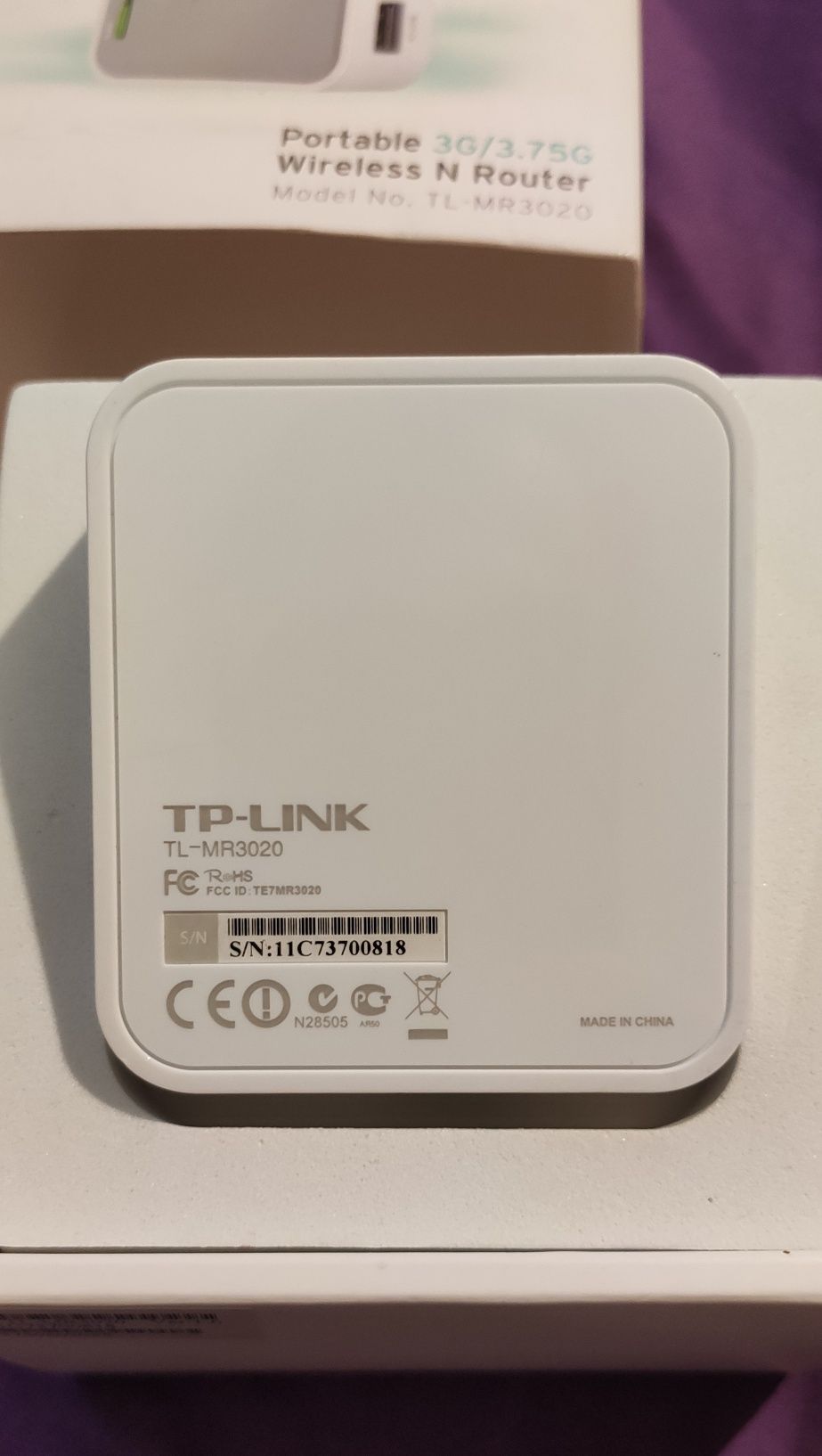 Компактный WiFi роутер TP-Link TL-MR3020 с USB для 3G/4G модемов.