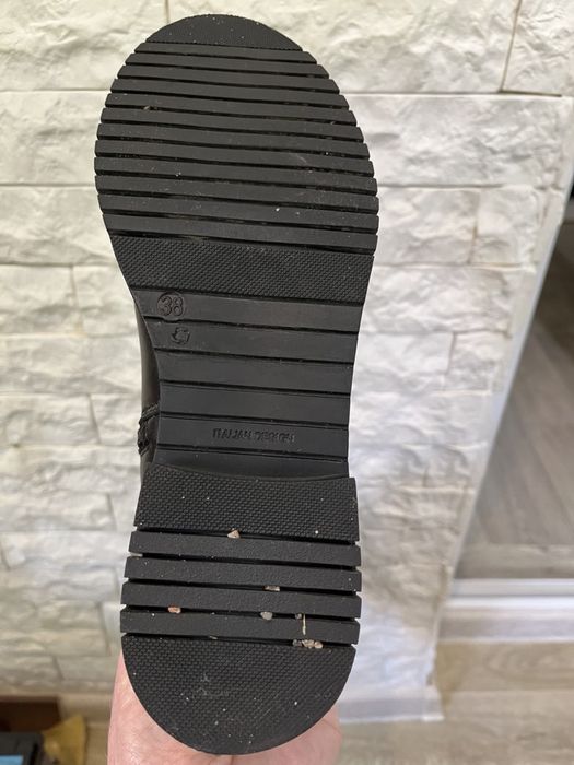 Шкіряні жіночи ботфорти, чоботи, сапоги, р.38