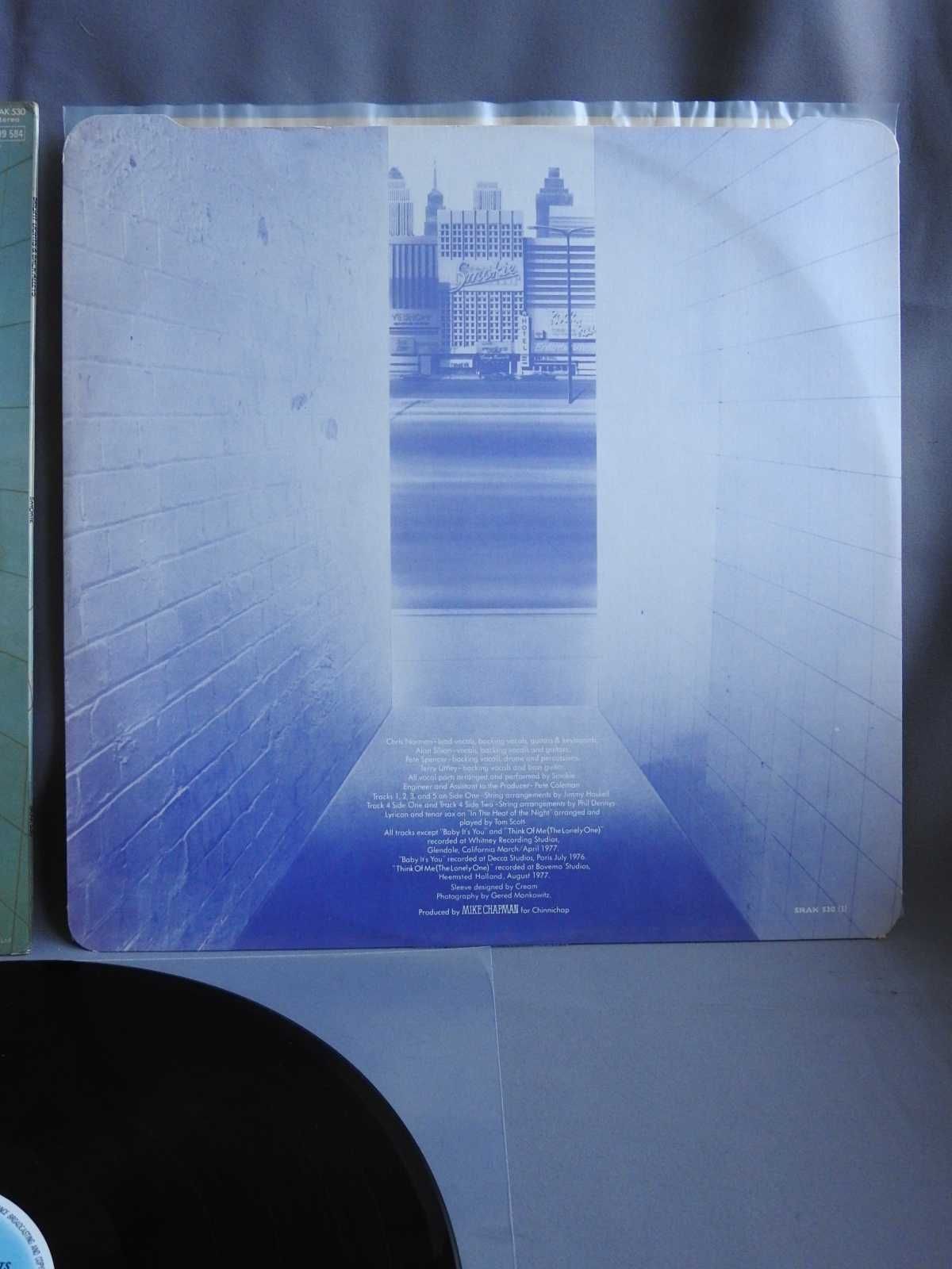 Smokie ‎Bright Lights And Back Alleys LP UK 1977 пластинка 1 press EX+