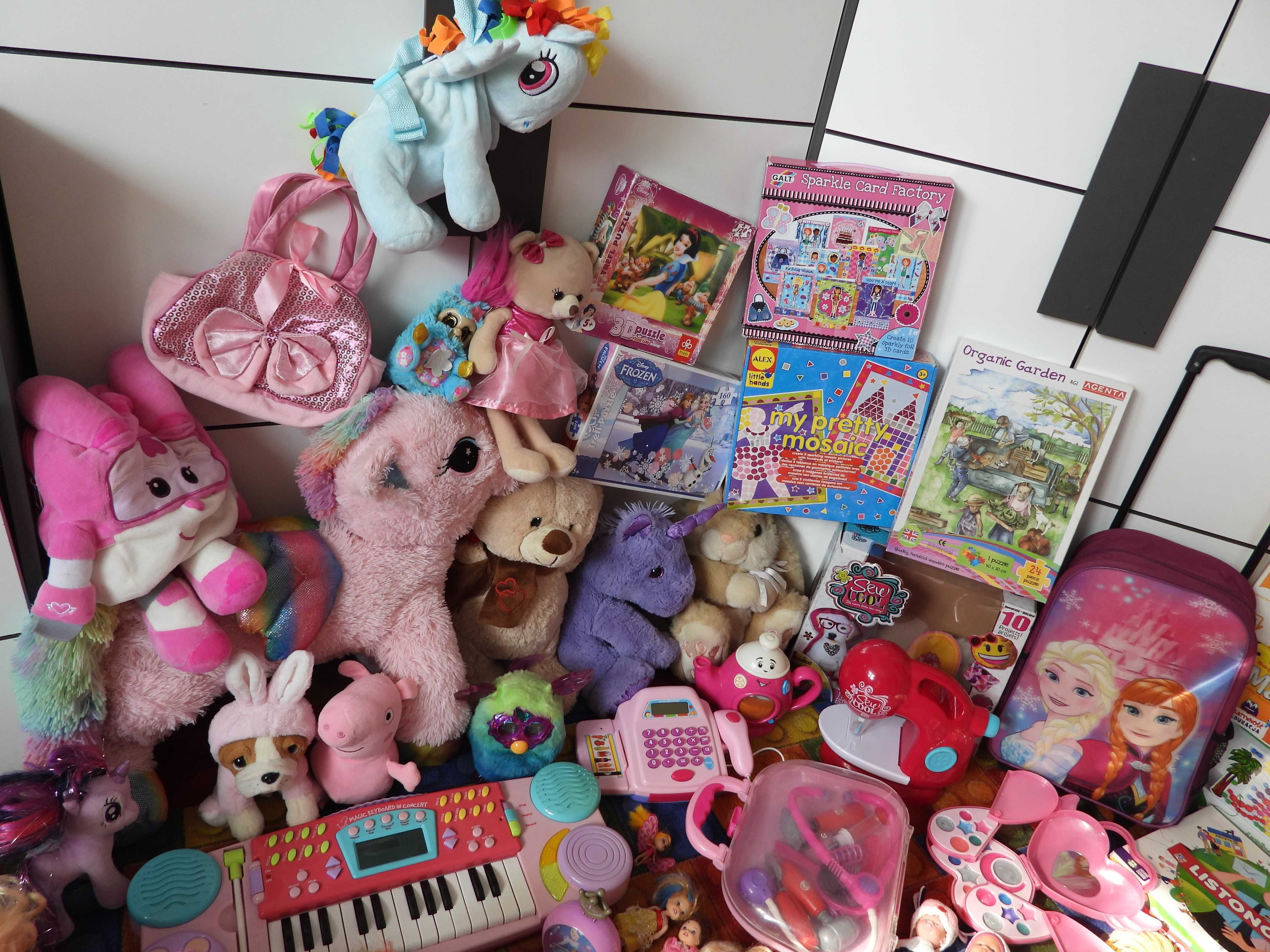 Wielka Paka zabawek, 135 szt, bobasy, Barbie, interaktywne edukacyjne
