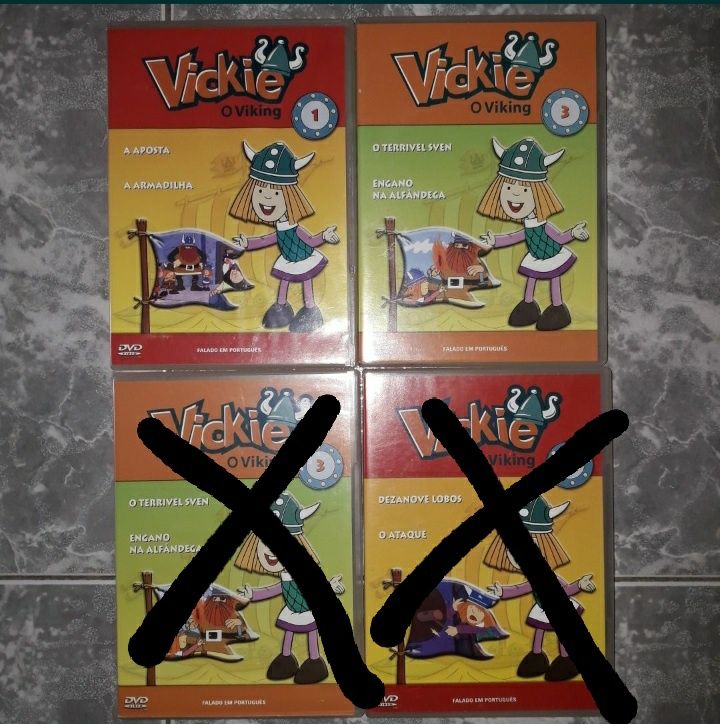 Lote de dvds da vickie