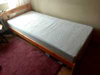 Łóżko Drewniane z Materacem