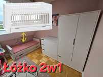 Vox Milk Meble dla Dzieci | Łóżko 2w1 | Komoda | Szafa